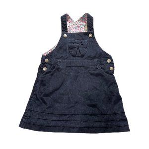 Jojo Maman Bebe Bobo Choses Blue Corduroy Overall Dress